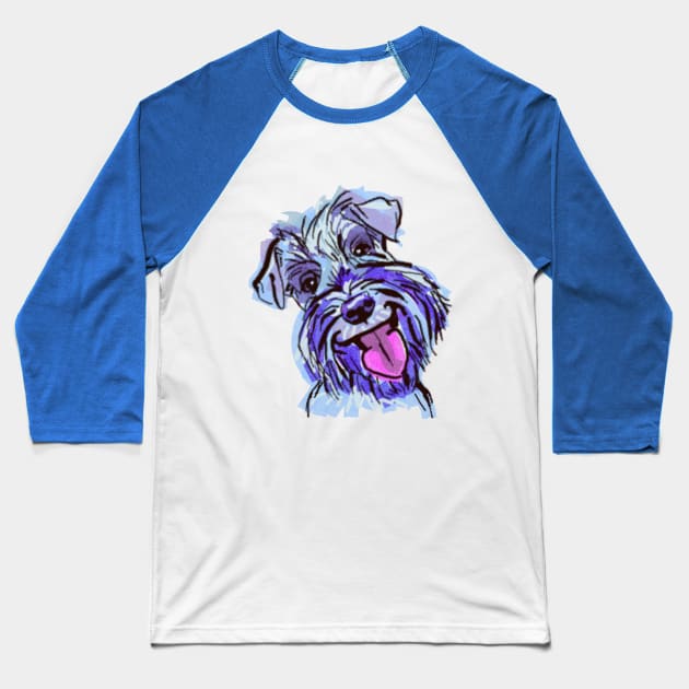 The Schnauzer Love of My Life Baseball T-Shirt by lalanny